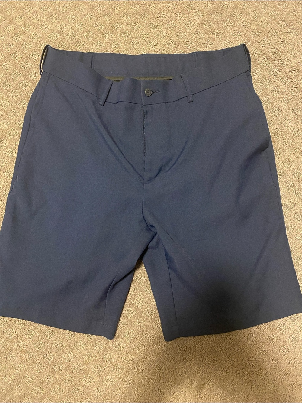 Grand Slam Navy Flat-Front Performance Shorts
